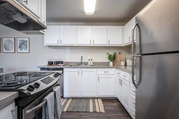 Stainless steel appliances in select homes